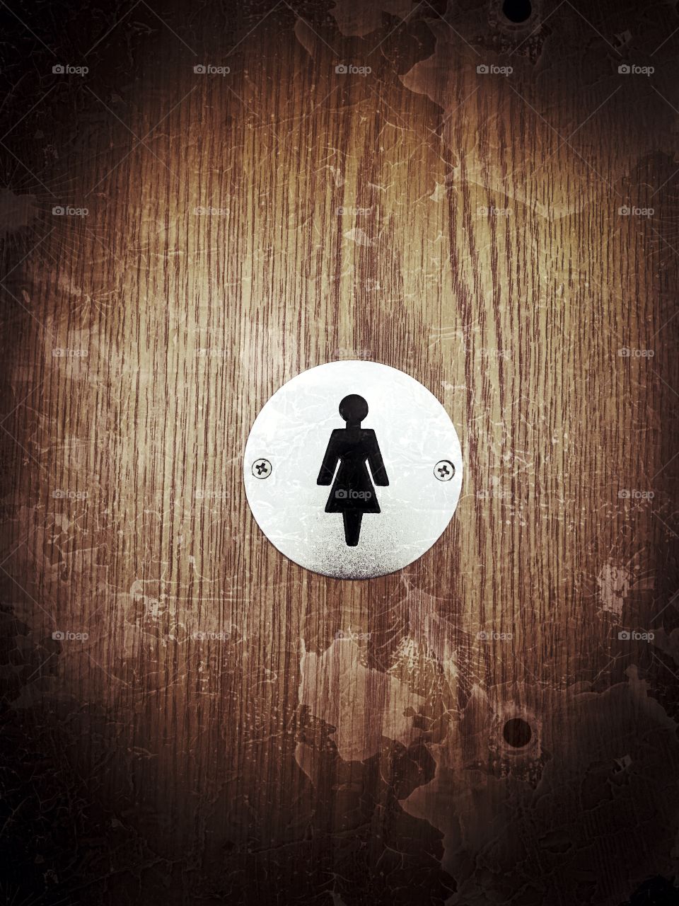 Female toilet sign 