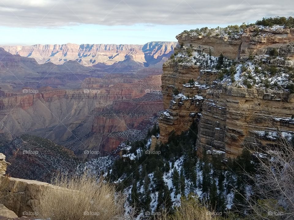 South Rim Grand Canyon in winter