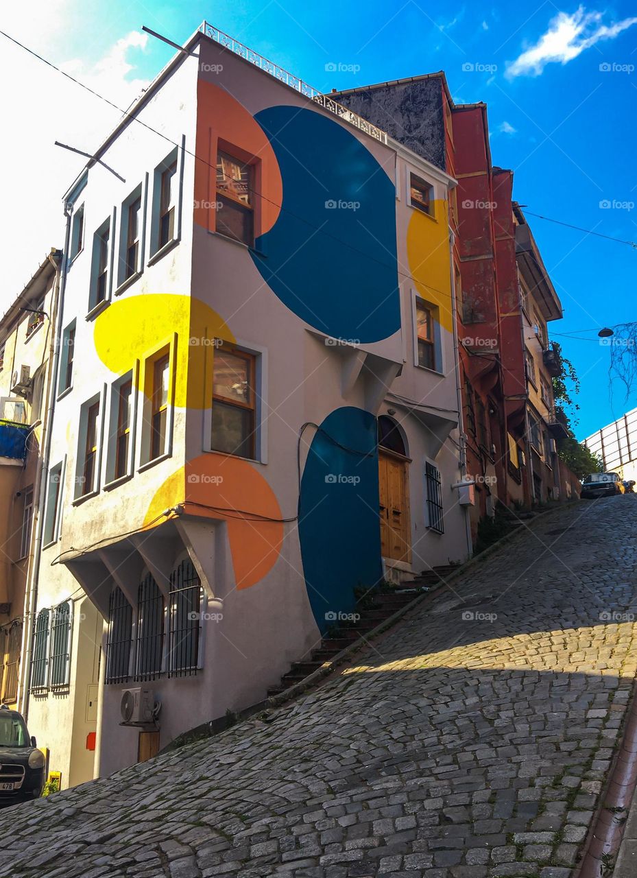 Street art at Balat, Istanbul, Turkey 