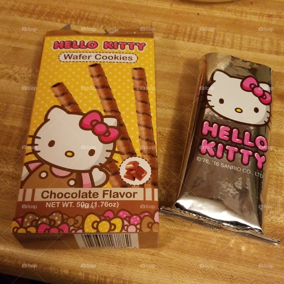 Hello Kitty wafer cookies