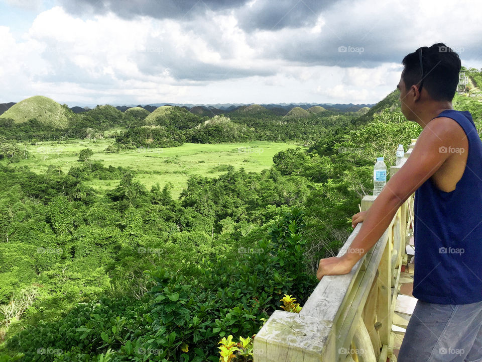 Looking at the landscape