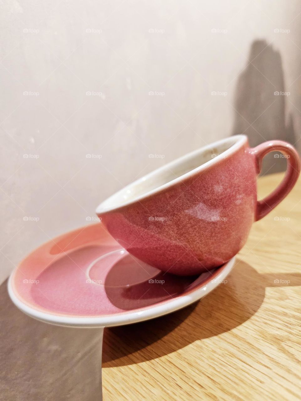 Barbie pink coffee cup and saucer