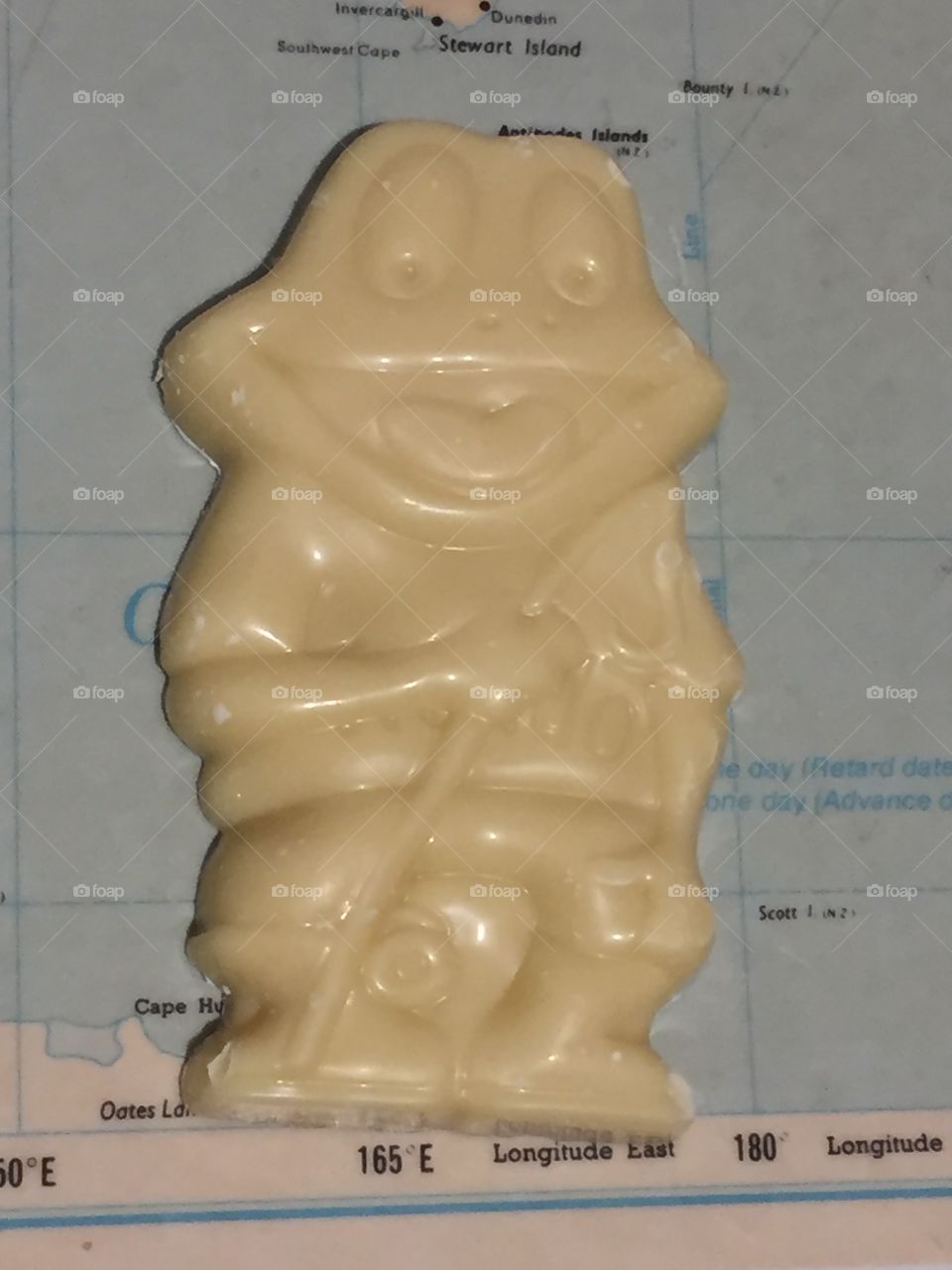 White chocolate freddo frog