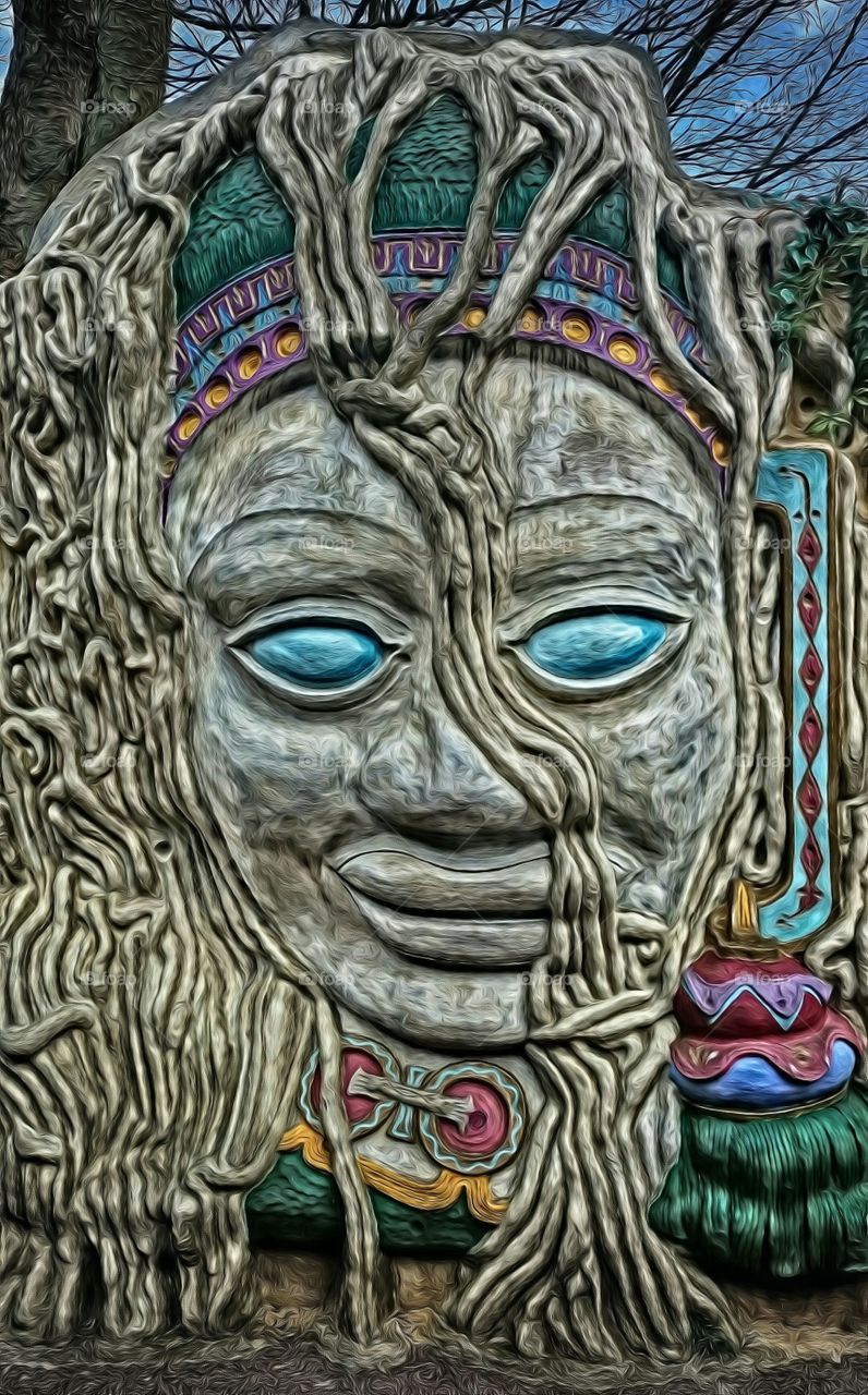 mask in wood