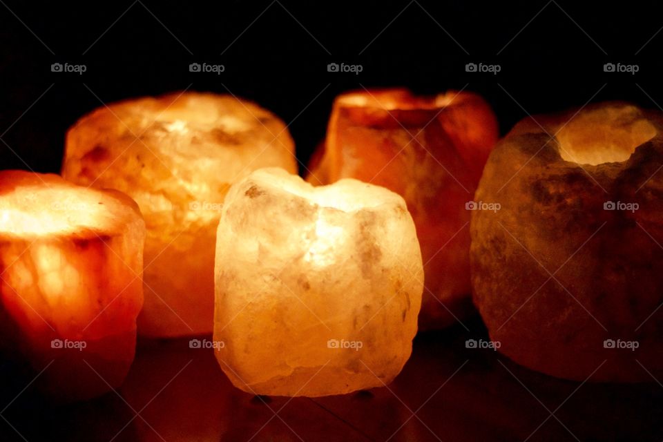 Orange Color Story - Himalayan pink sea salt candles