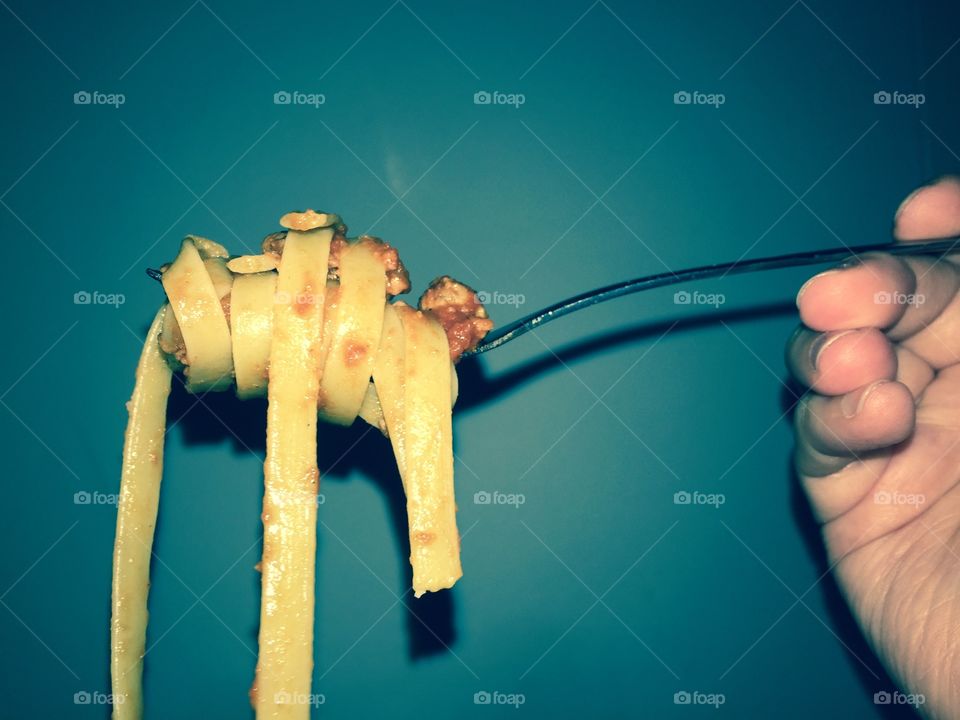 Want a Bite?. Beautiful Italian style fettuccine with vegetarian Quorn mince. 

Still looks the same...tastes better 😏
