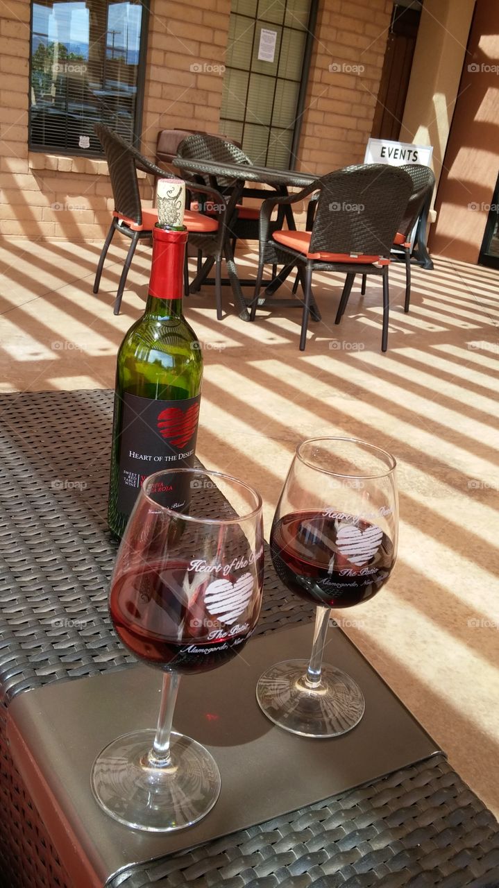 relaxing at a local winery