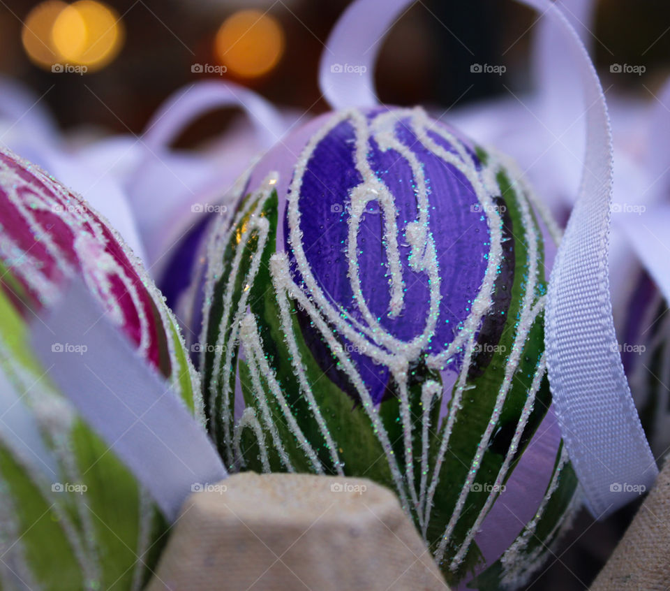 easter egg bokeh