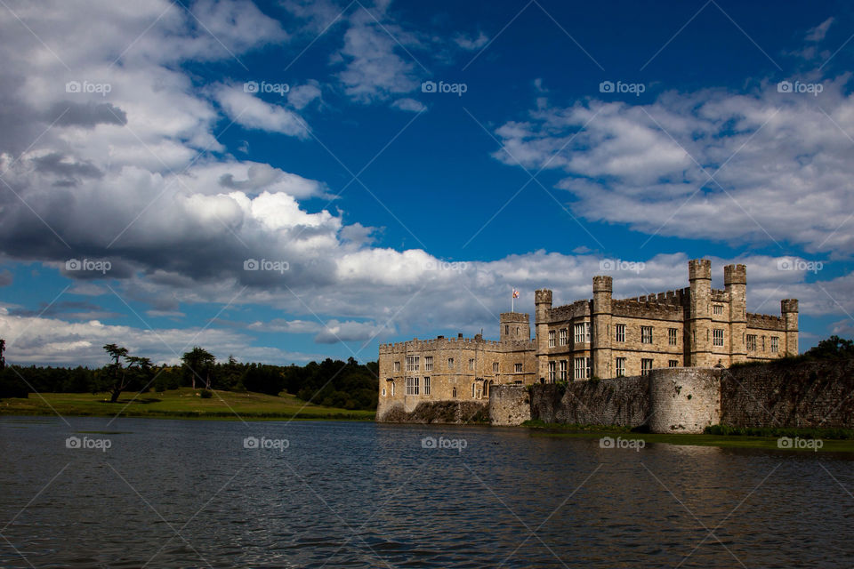 sky blue clouds england by vinnyme