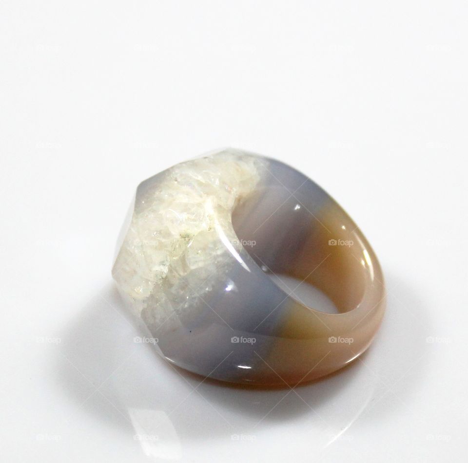 Natural Agate Stone Ring