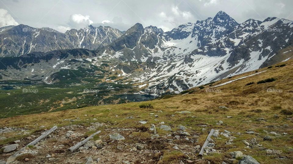 Scenic view of mountains