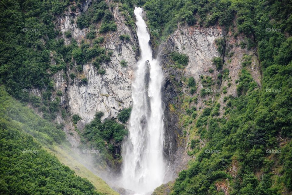 Glacier waterfall