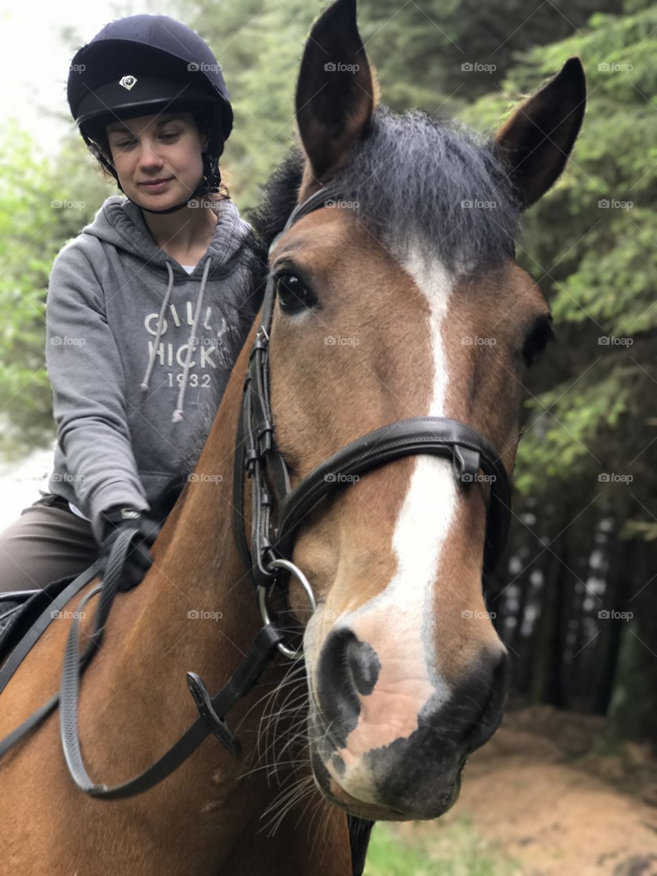 Girls on horse