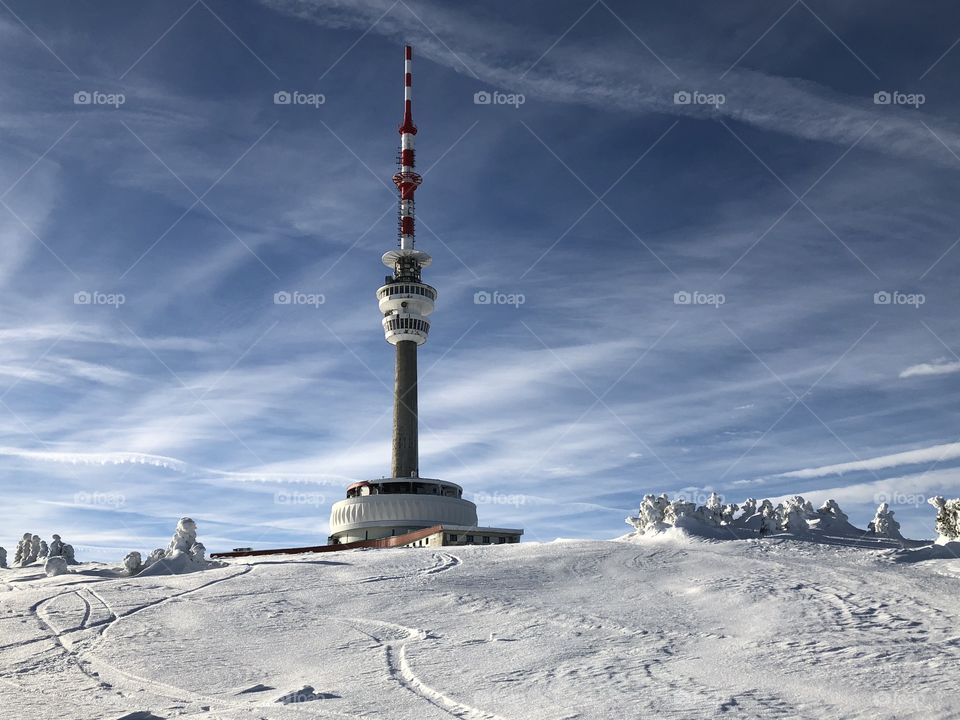 television transmitter on Mount Praděd