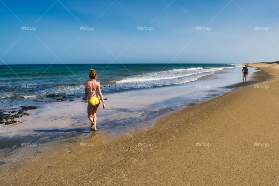 Beach fun at Lanzerote, Canary islands