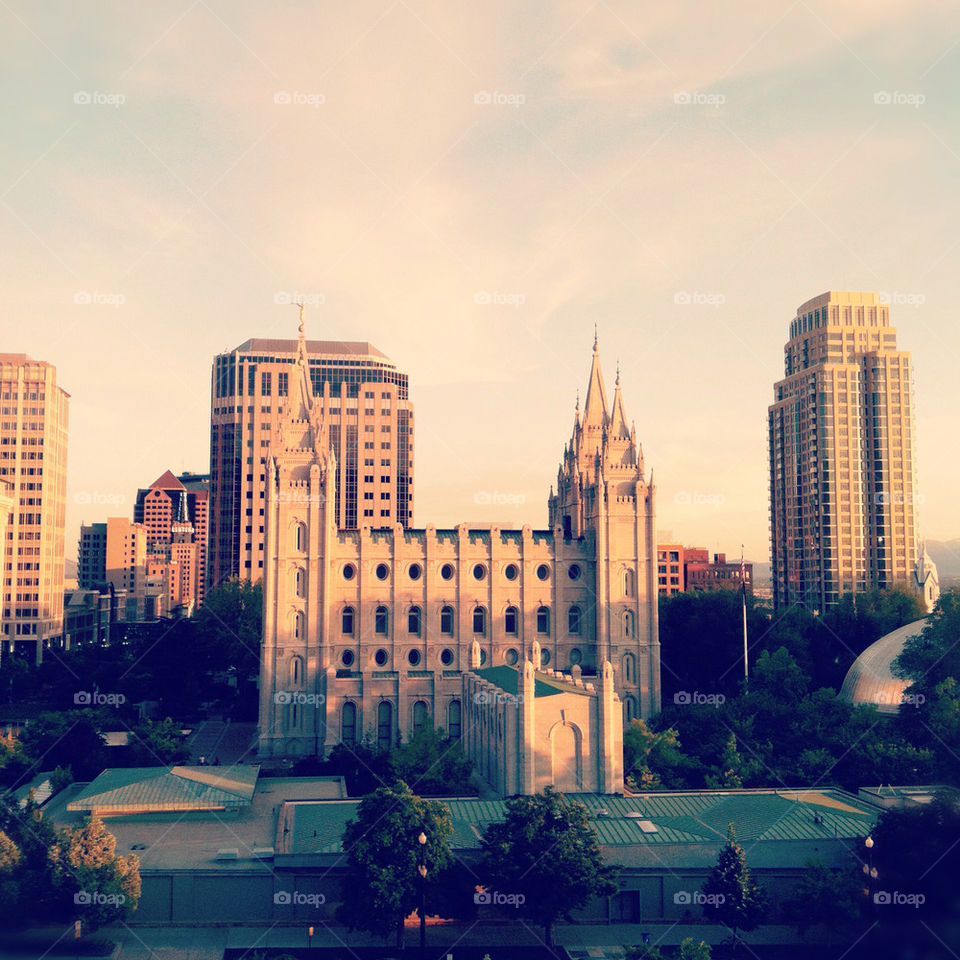 temple downtown utah salt lake city by comstock