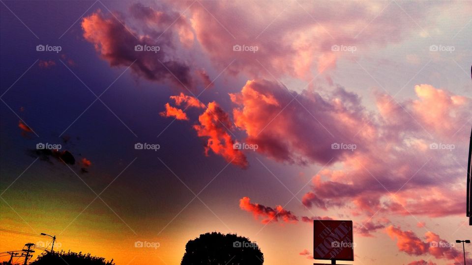 sunset clouds