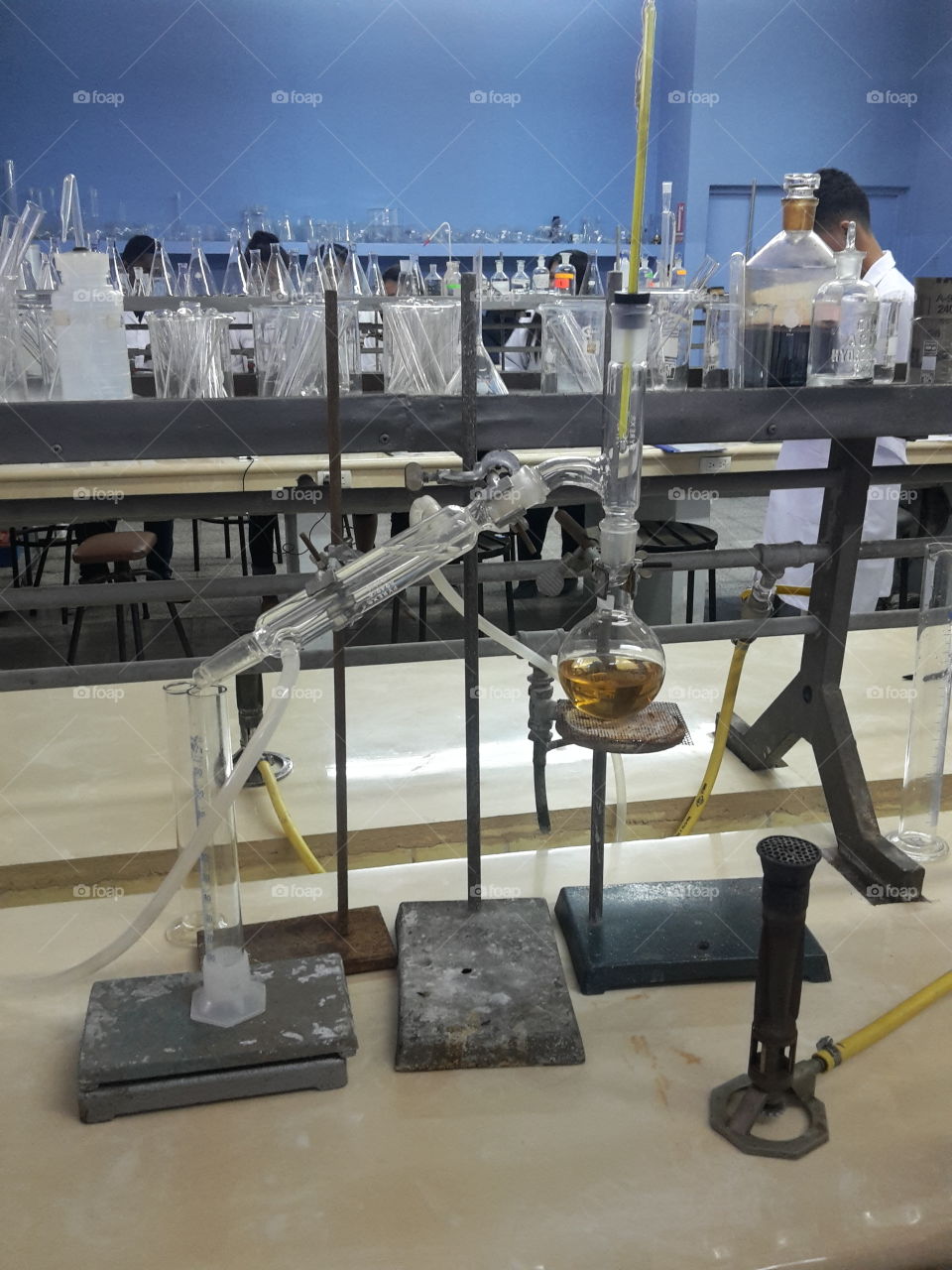 laboratory and study chemistry