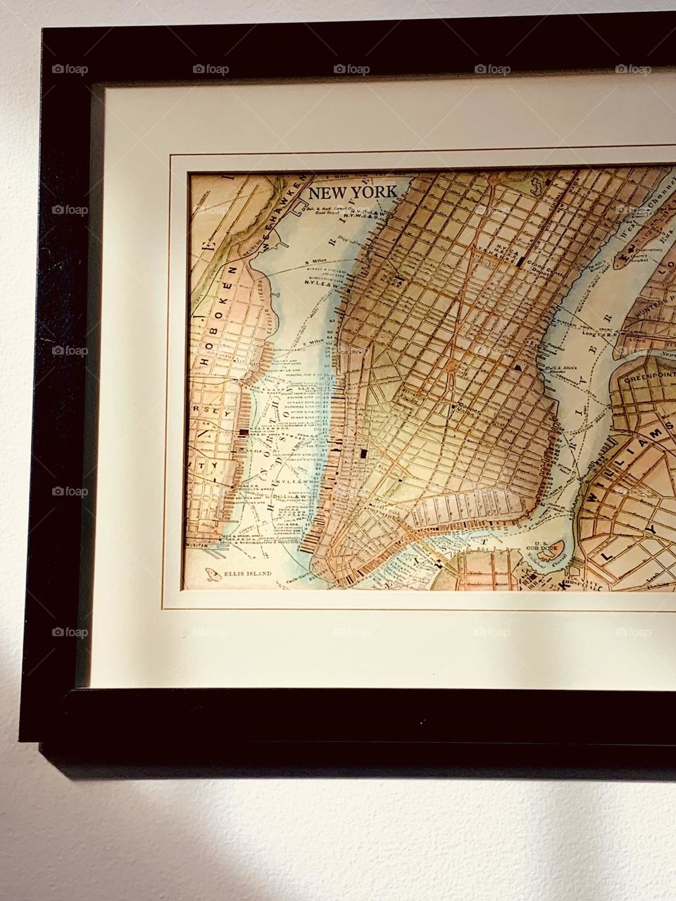 New York City antique map