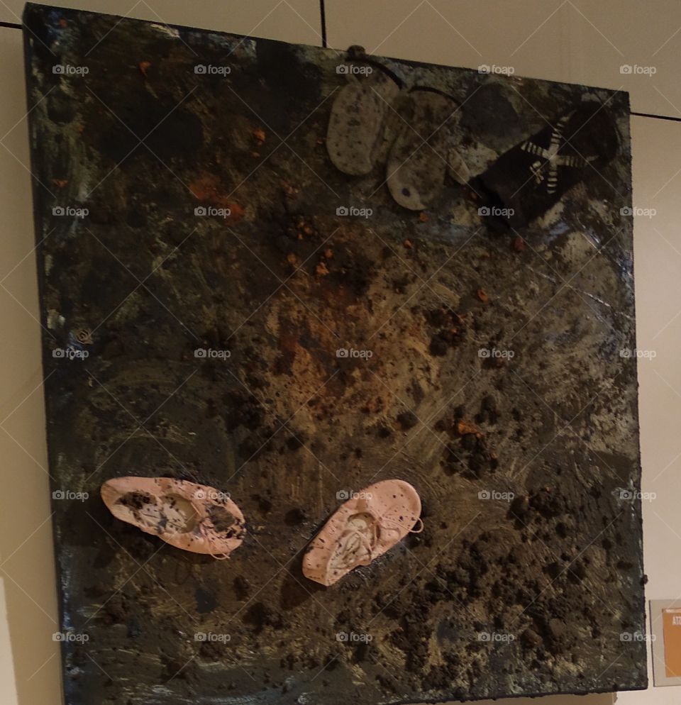 cuadro con zapatillas