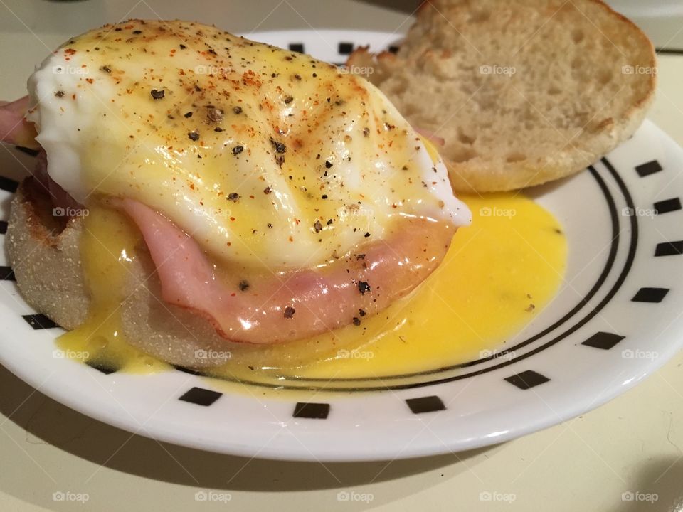Eggs Benedict breakfast 