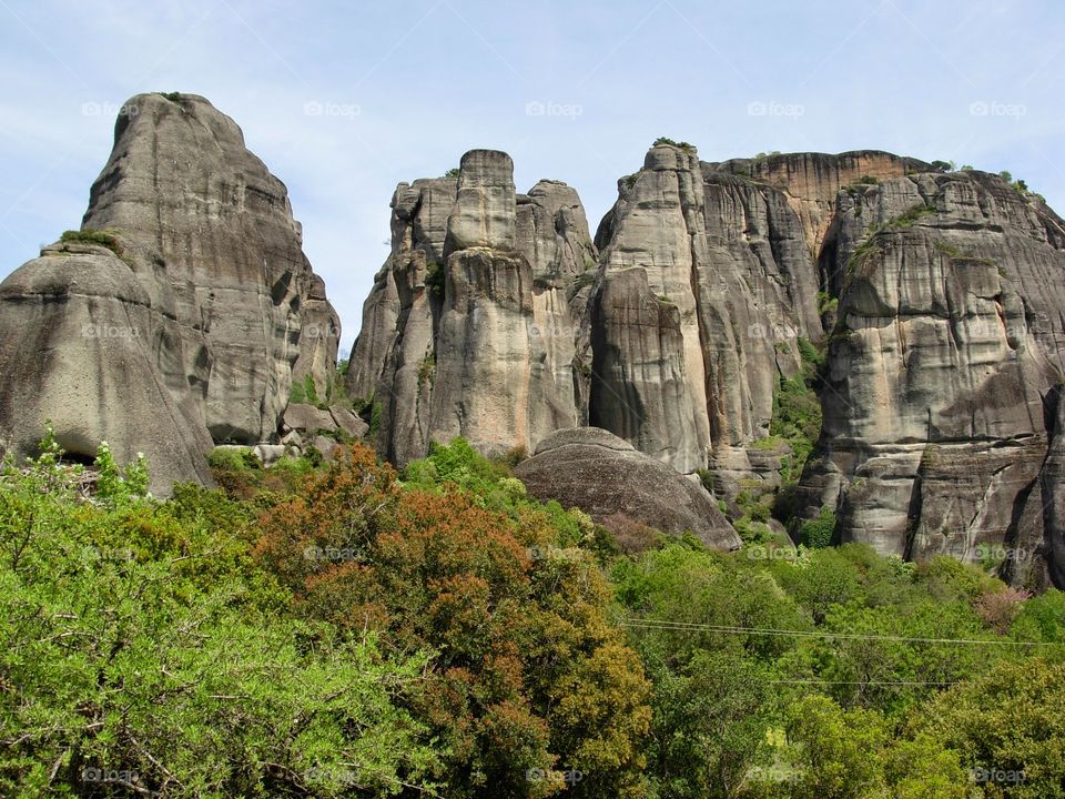 Scenic view of rock formation