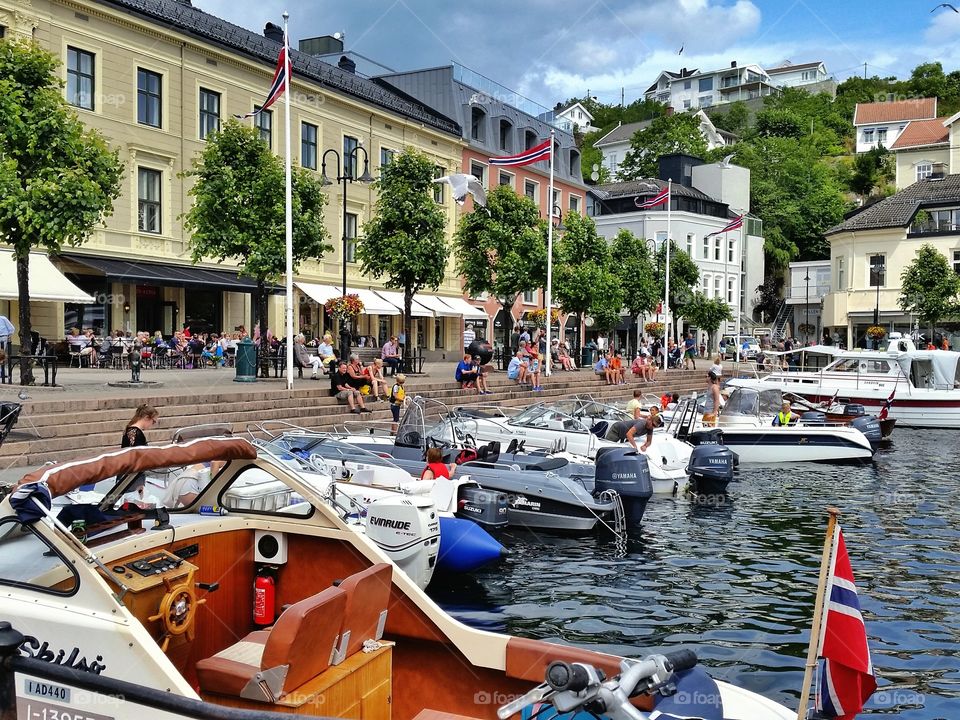 Summer in Arendal. Arendal, Norway