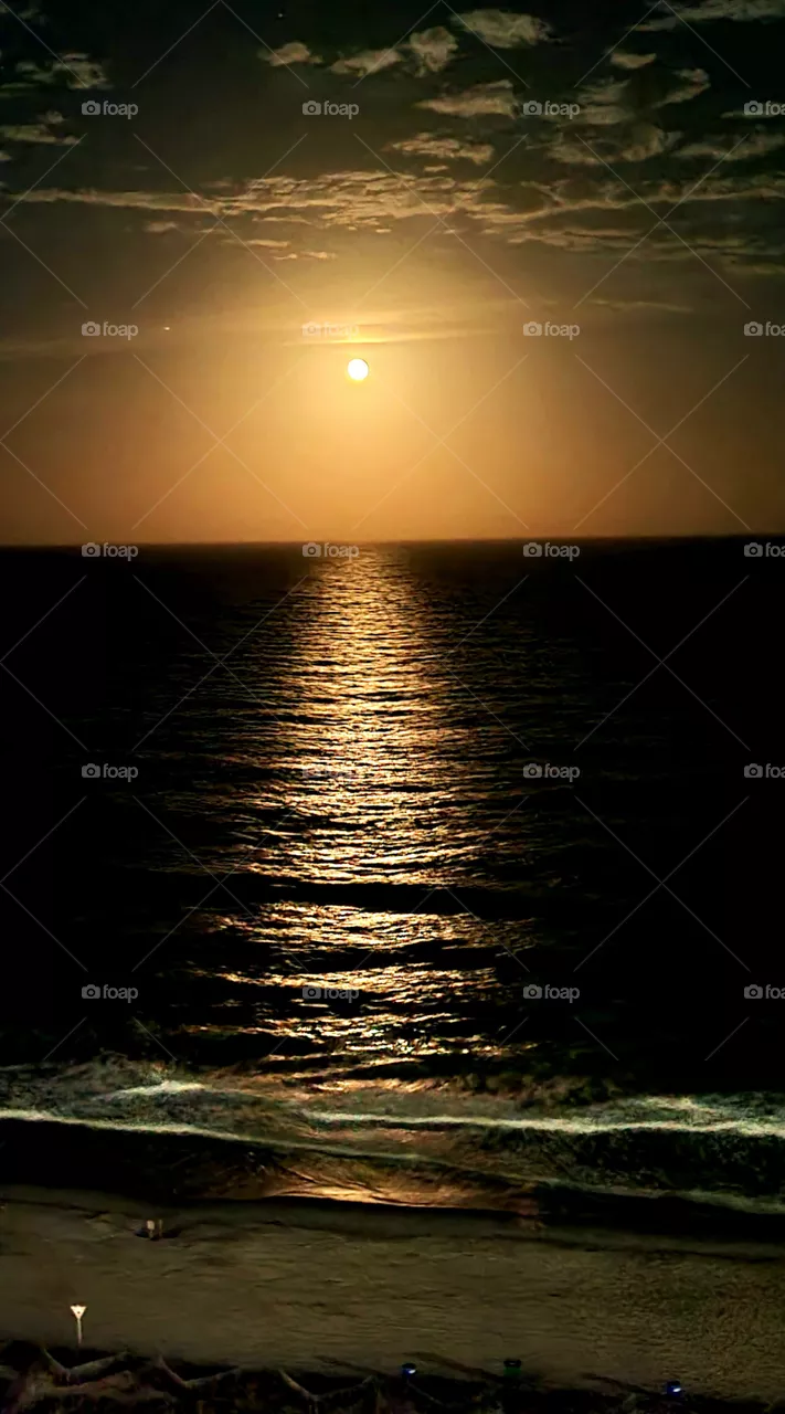 moonlit beach