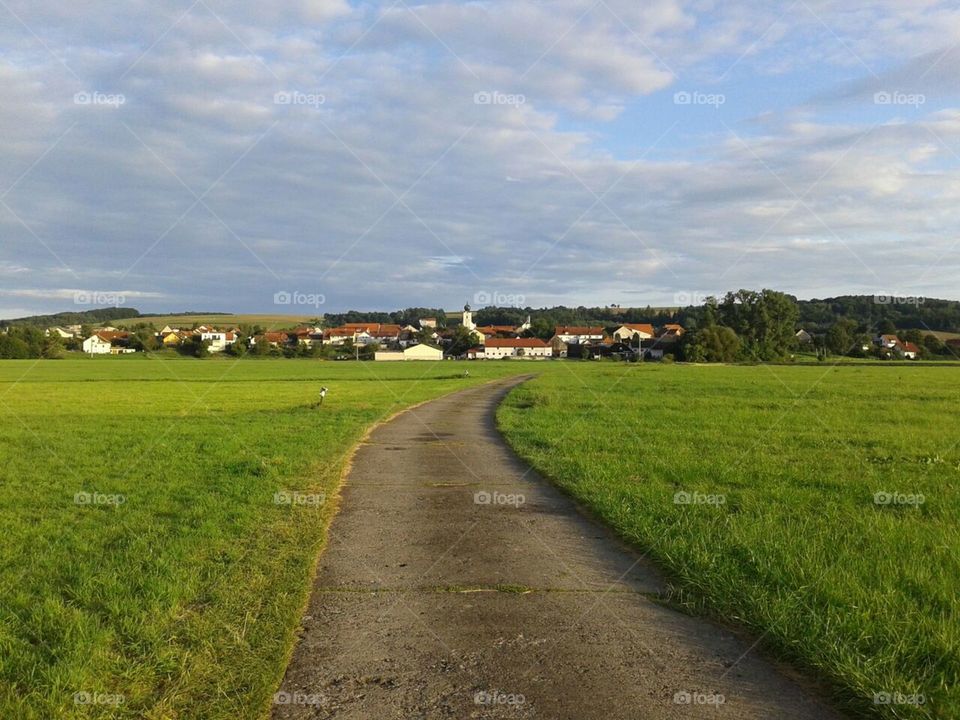 Dorf in weiter Ferne