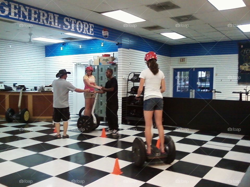 Segway training, mall cops!