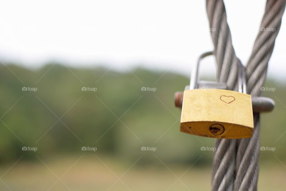 Key lock heart lock