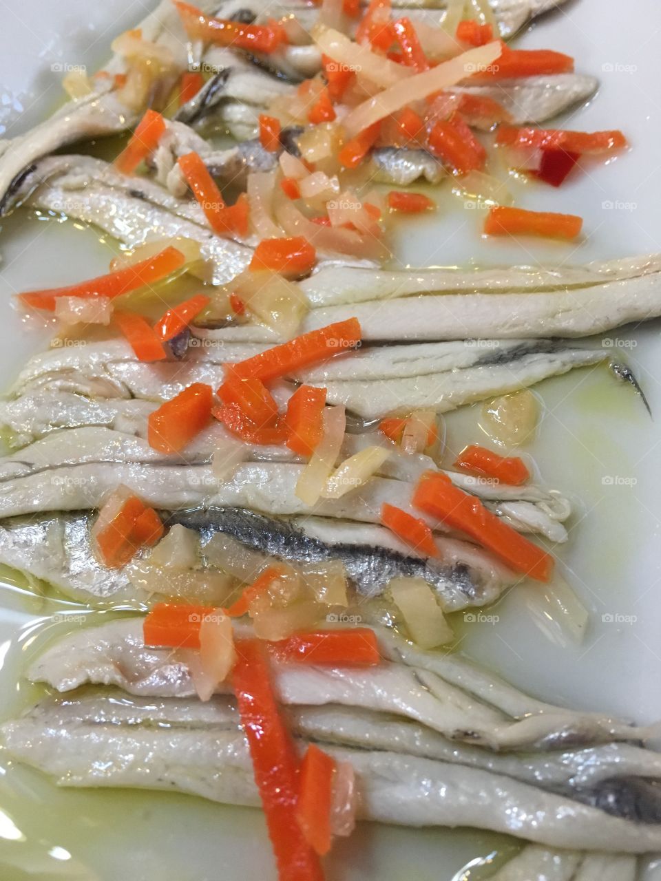 Marinated anchovies