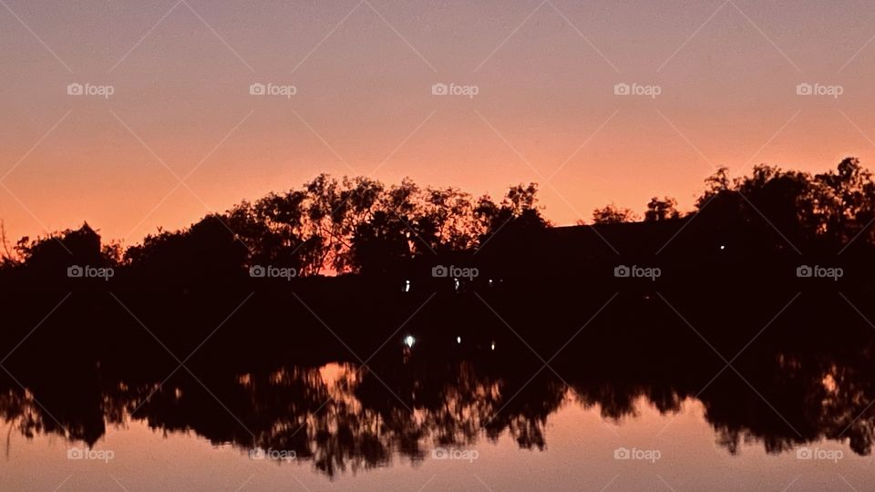 The sun has set and evening is taking shape lining up to be a great cool to cold night