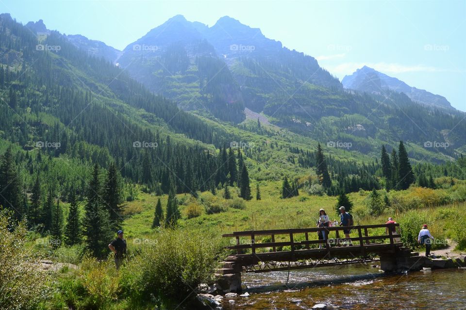 Bridge in Maroon Bells 