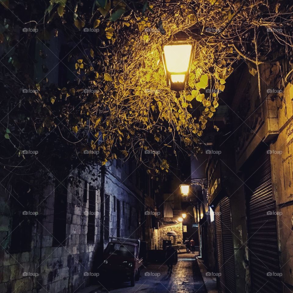 Street, No Person, Light, Alley, City