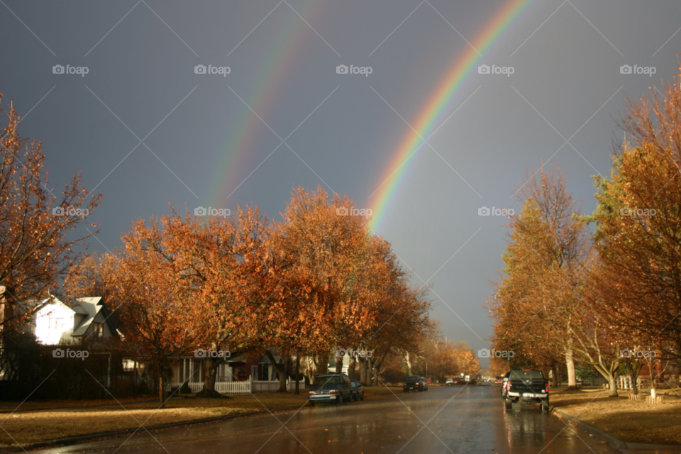 street colors clouds rainbow by kevinray
