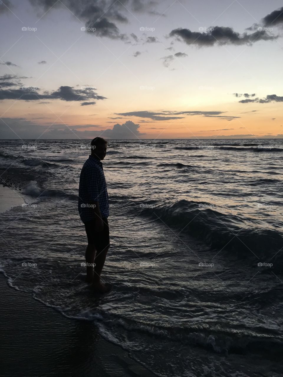 Beach, Sunset, Water, Ocean, Sea