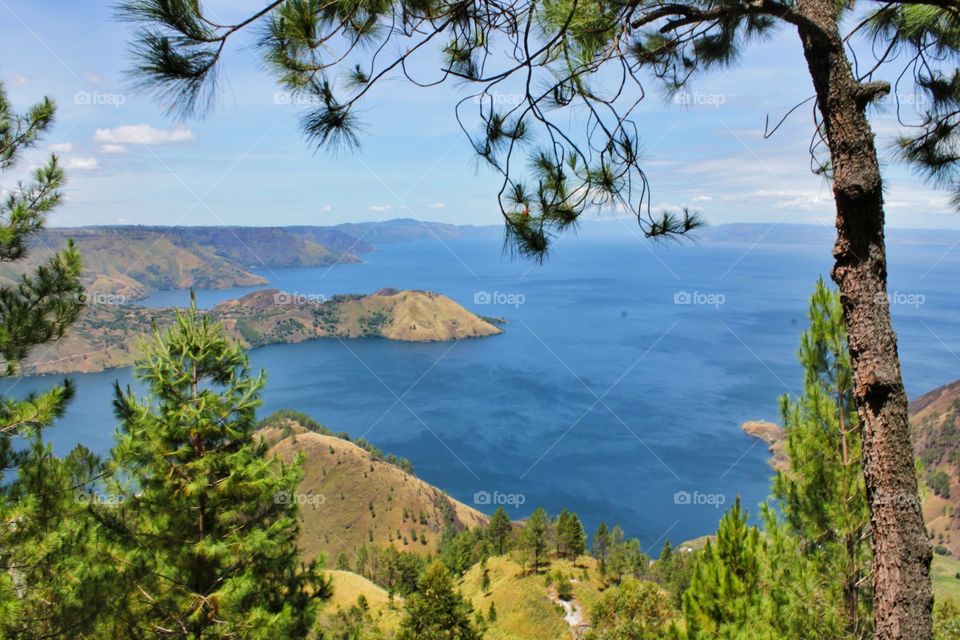 Lake Toba, The Largest Volcanic Lake from North Sumatra, Indonesia.