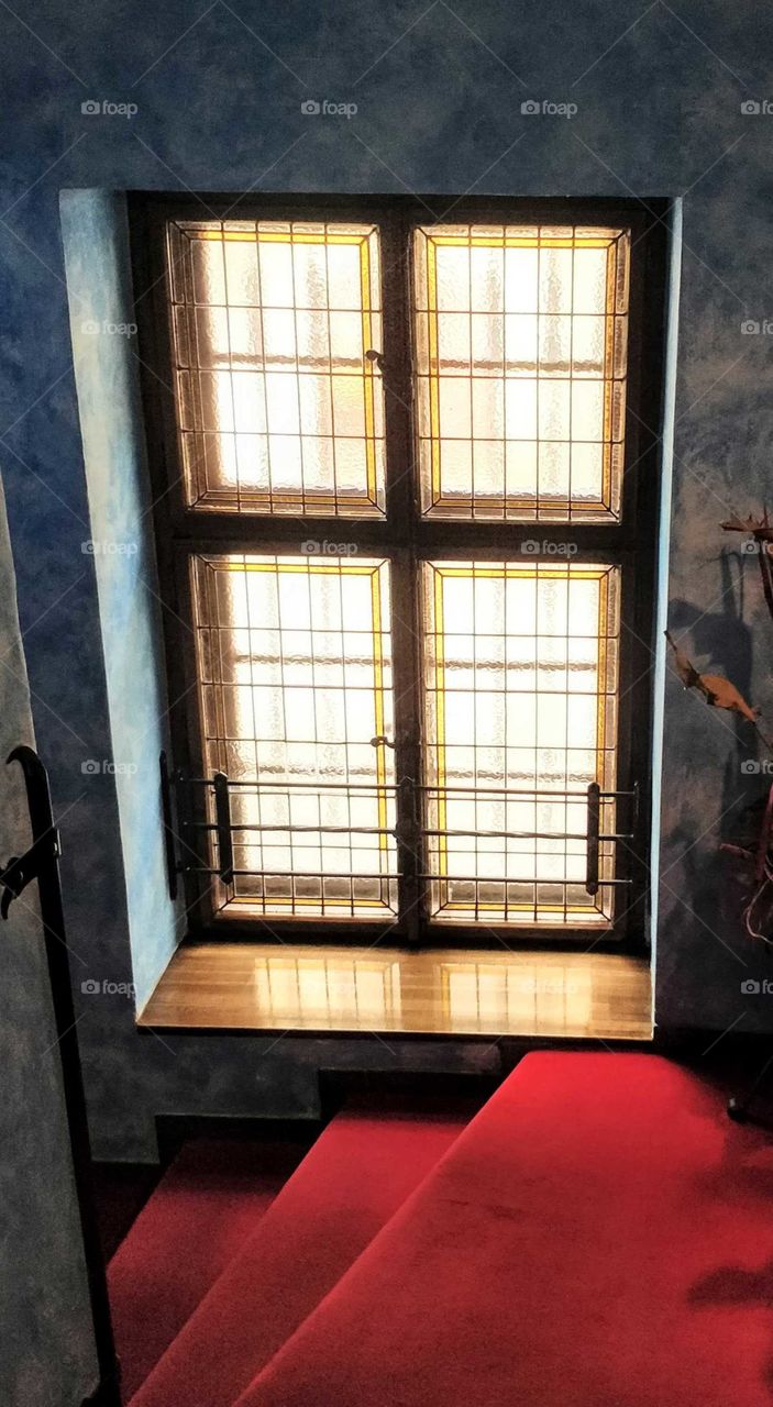 Window in a hotel in Prague