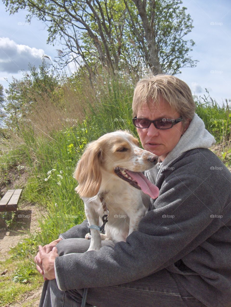 Woman with dog 