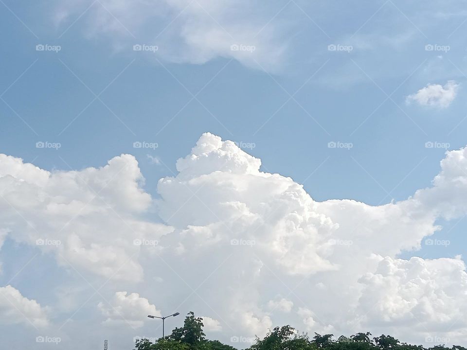 White clouds