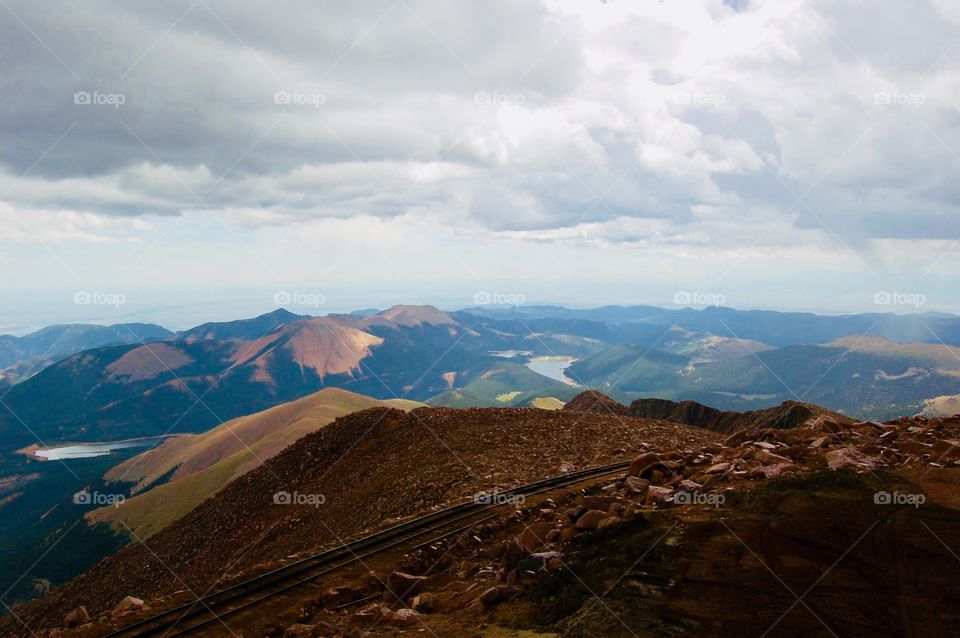Cog Train In The Mountains