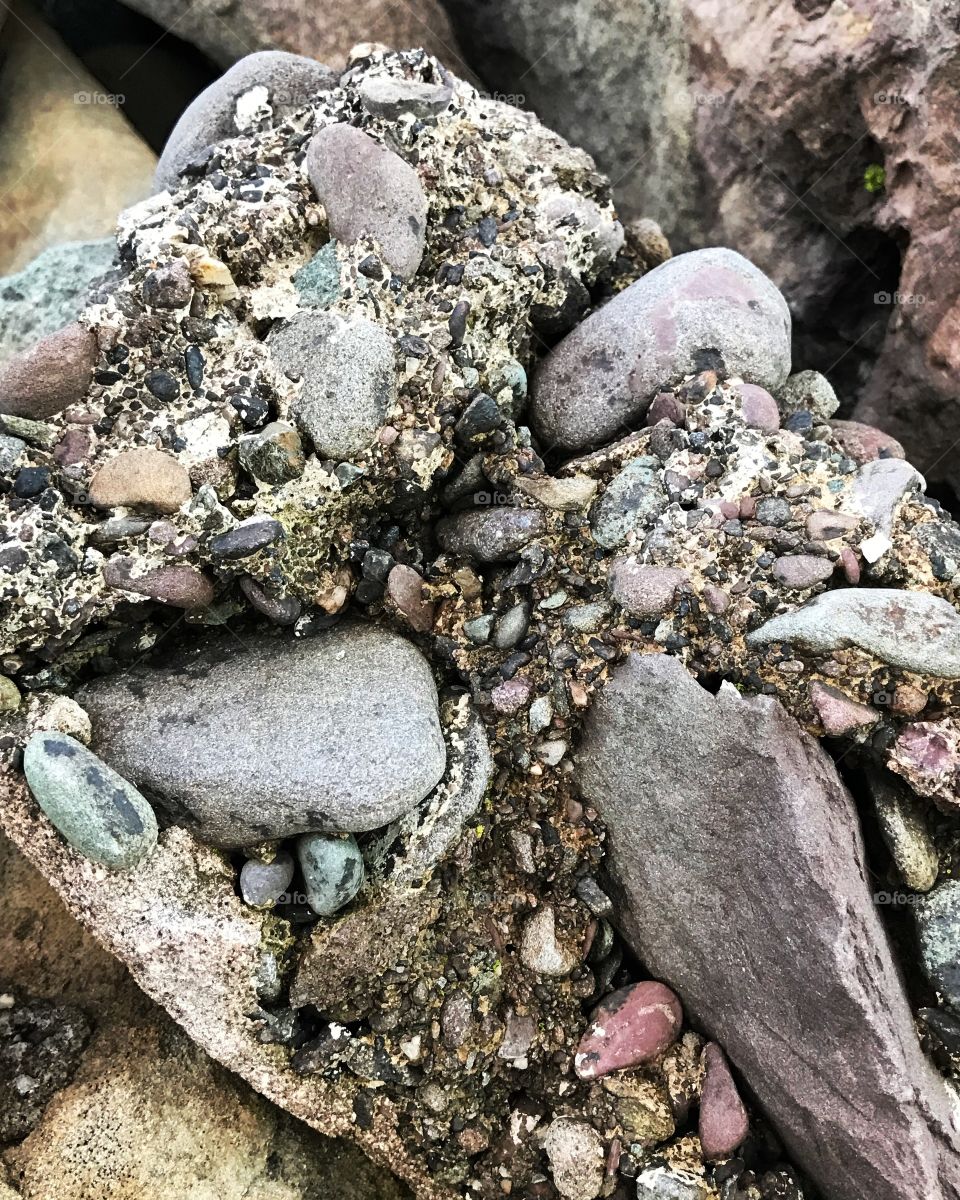 Rocks on rocks.