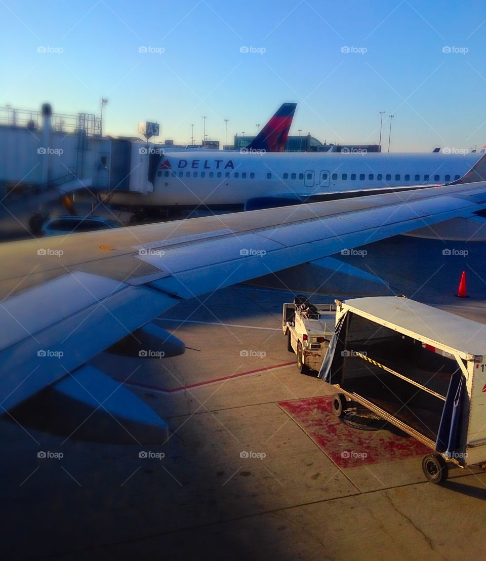 Loading zone . The baggage, thankfully, made it safely onboard!