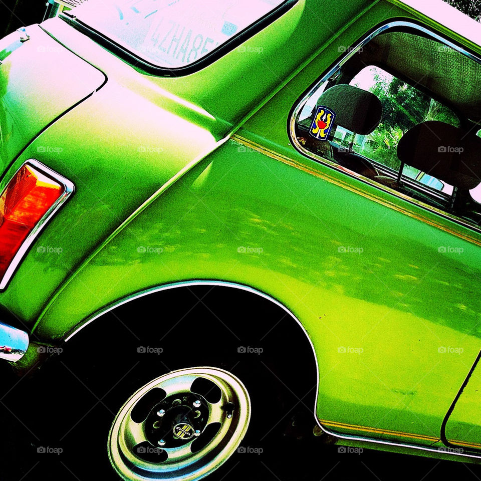 green car vehicle automobile by lindseyrand