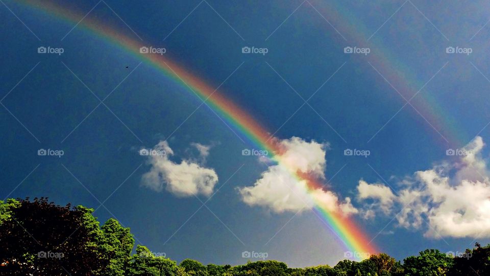 Rainbow, Weather, Rain, No Person, Landscape