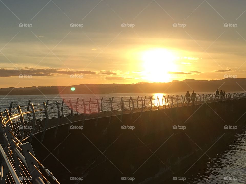 On the breakwater