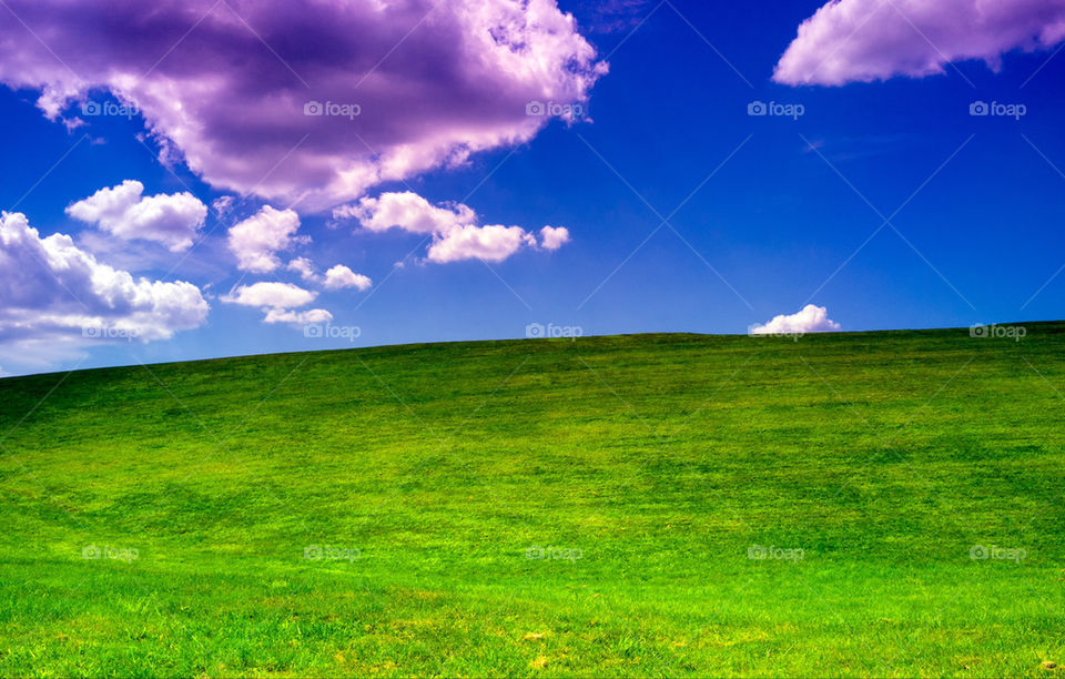 landscape sky green field by razak_photography