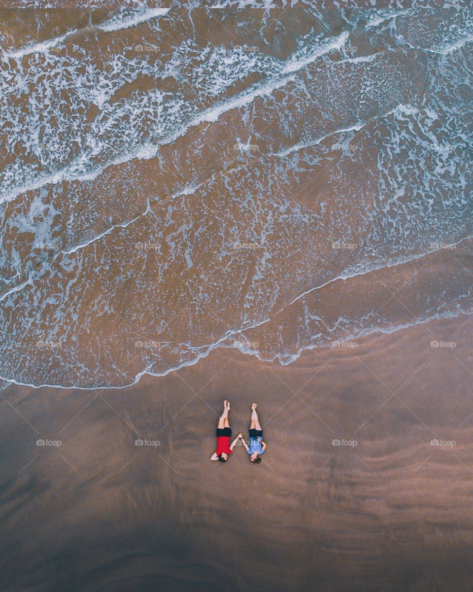 Relaxing on the sand