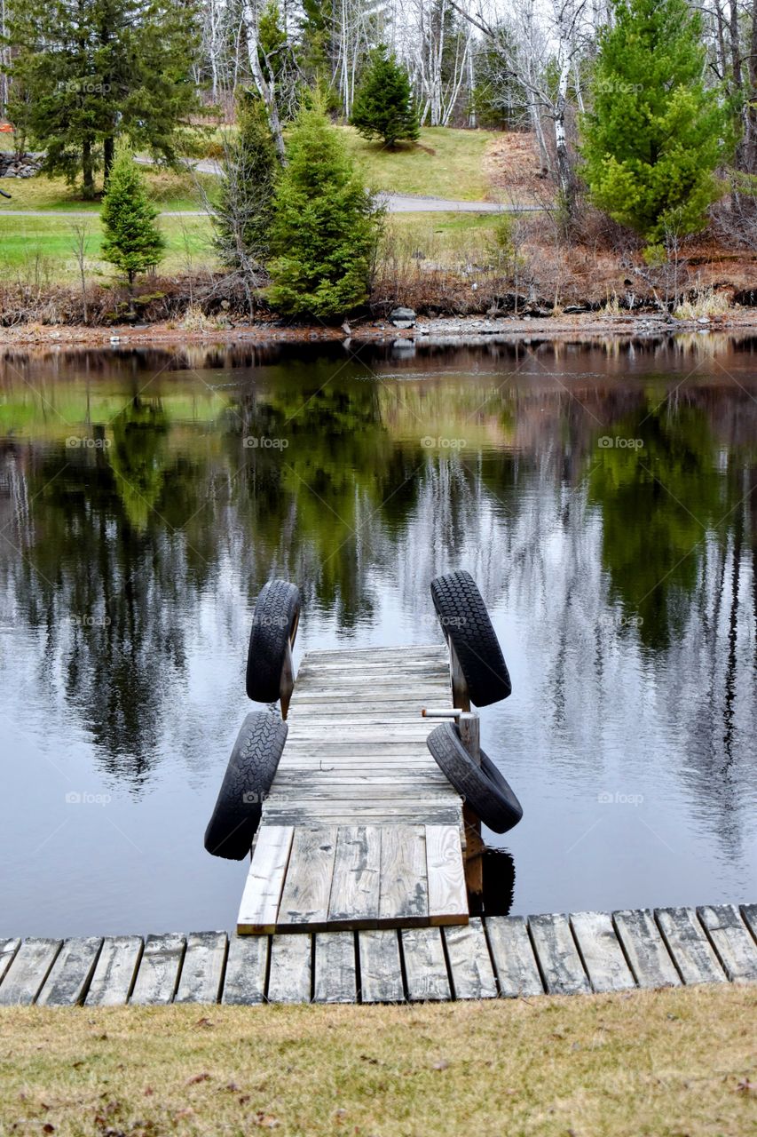 Boat dock on the water